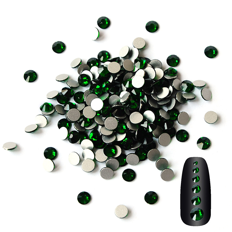 Nail Art Emerald Green - Zümrüt Yeşili Tırnak Süsleme Taşları 4A