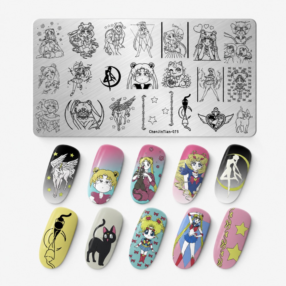 Sailor Moon Anime Tırnak Damga - Nail Stamping Plate incelemesi ve fiyatı