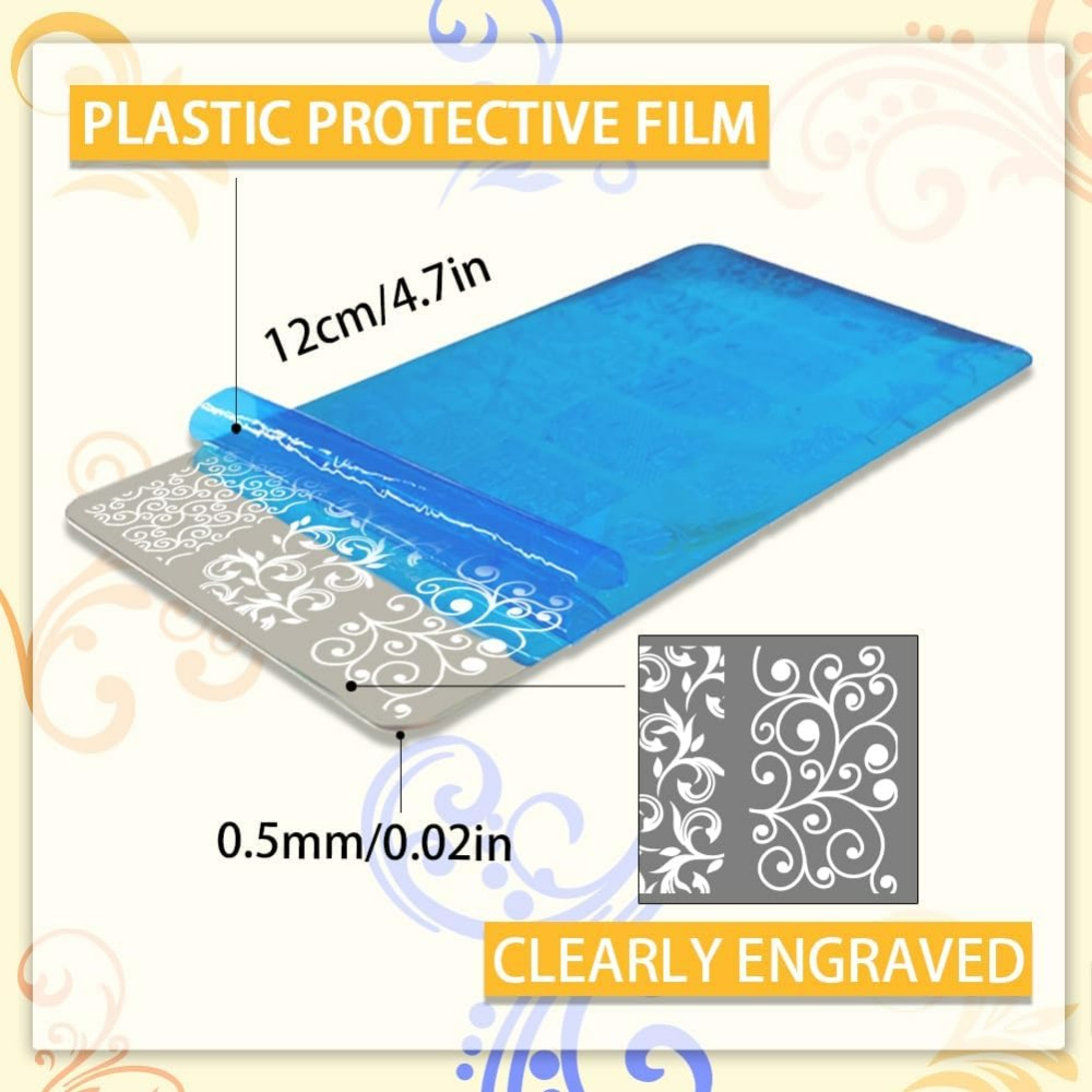 3 adet Girdap Desen Nail Art Ş - Nail Stamping Plate incelemesi ve fiyatı