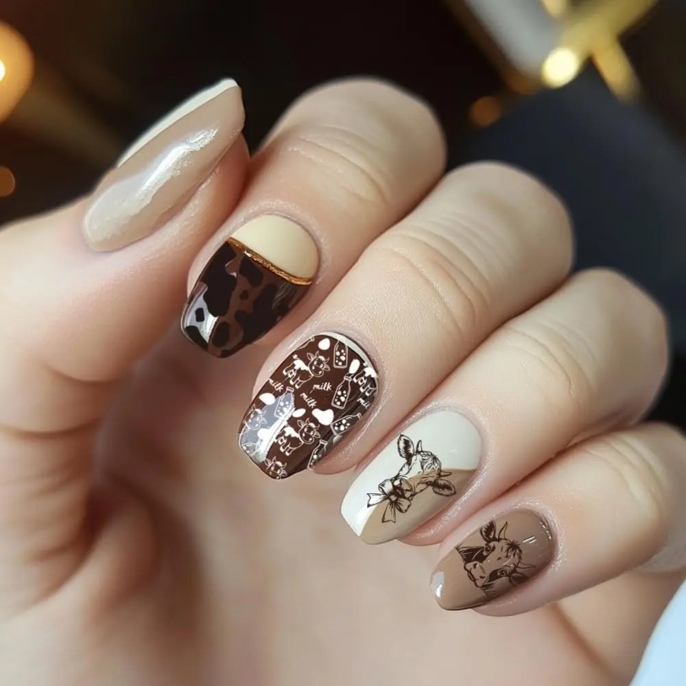 3 adet İnek Temalı Tırnak Bask - Nail Stamping Plate incelemesi ve fiyatı