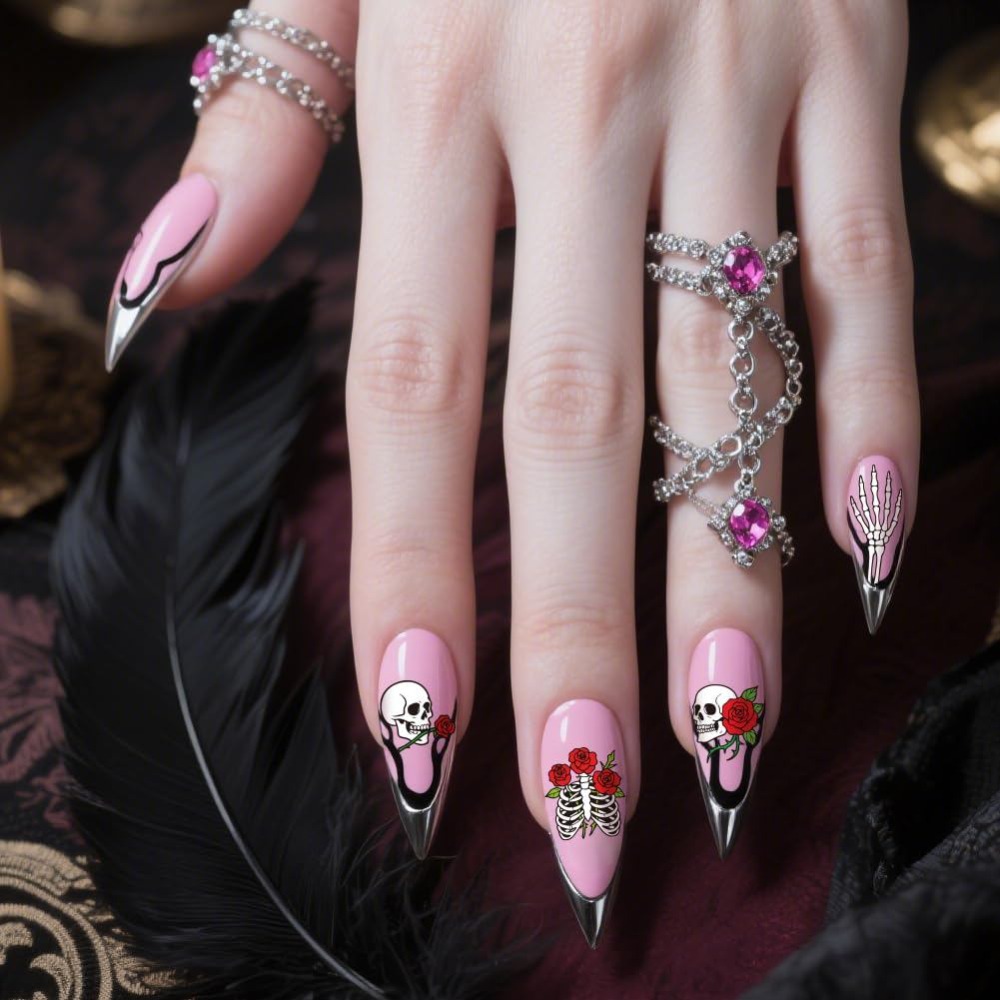 3 adet Kafatası Tırnak Baskı P - Nail Stamping Plate incelemesi ve fiyatı