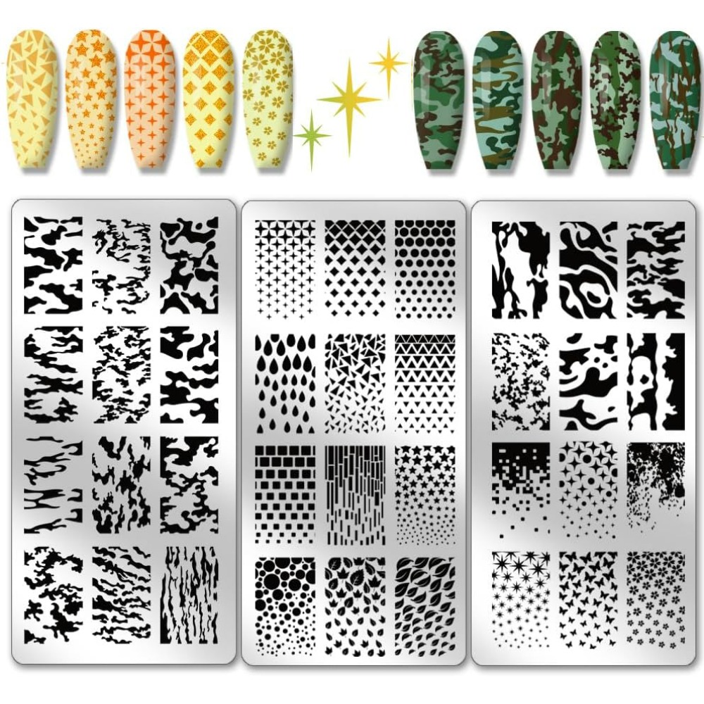 3 adet Doku Tırnak Damgalama P - Nail Stamping Plate incelemesi ve fiyatı