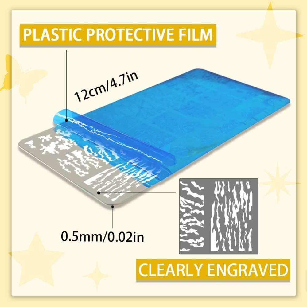 3 adet Doku Tırnak Damgalama P - Nail Stamping Plate incelemesi ve fiyatı