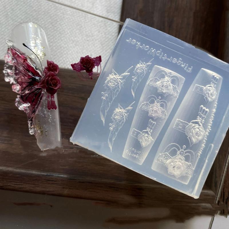 New3D Silikon Tırnak Kalıp Gül - Nail Stamping Plate incelemesi ve fiyatı