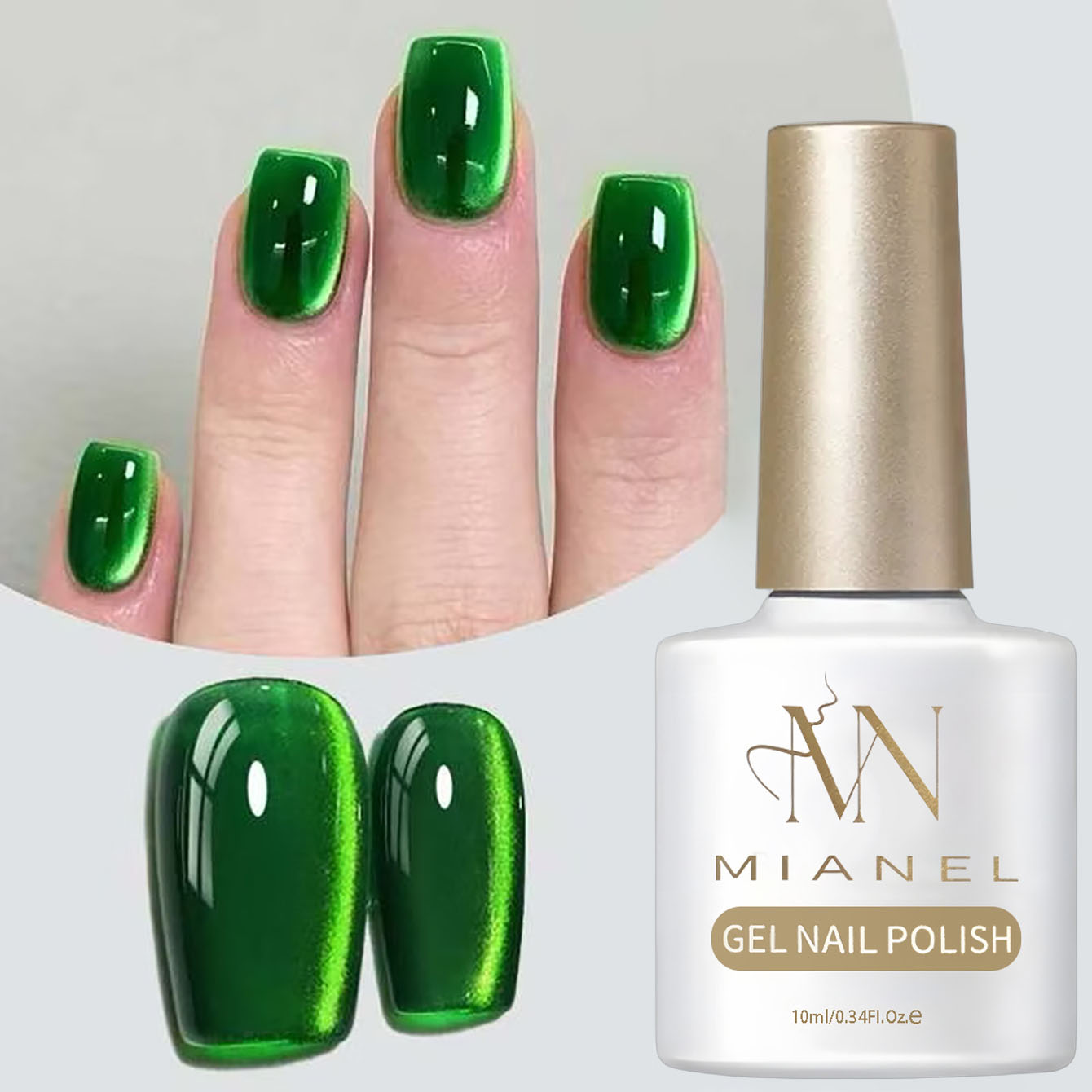 MIANEL 10ML Yeşil Oje Zümrüt K - Nail Art Emerald Green incelemesi ve fiyatı