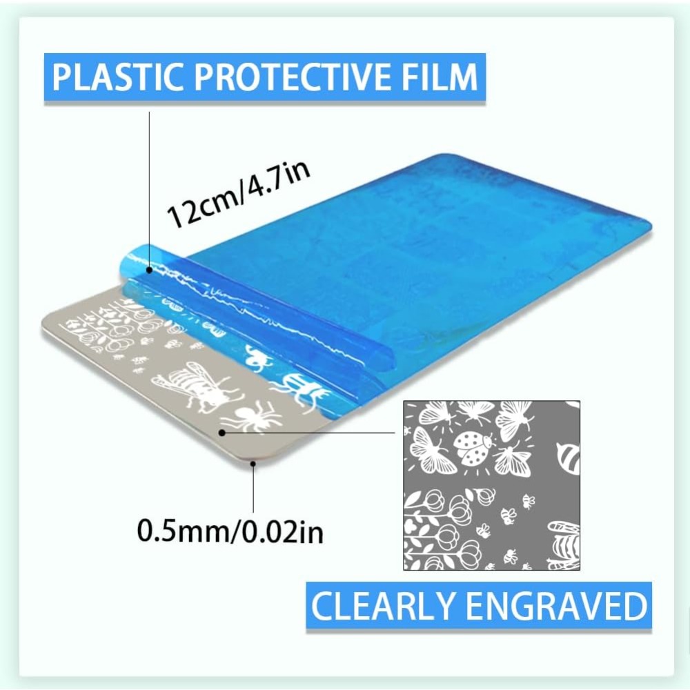 Paslanmaz Çelik DIY Tırnak San - Nail Stamping Plate incelemesi ve fiyatı
