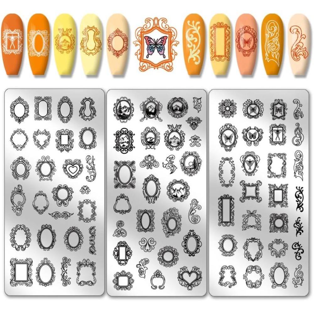 3 adet Vintage Resim Çerçevesi - Nail Stamping Plate incelemesi ve fiyatı