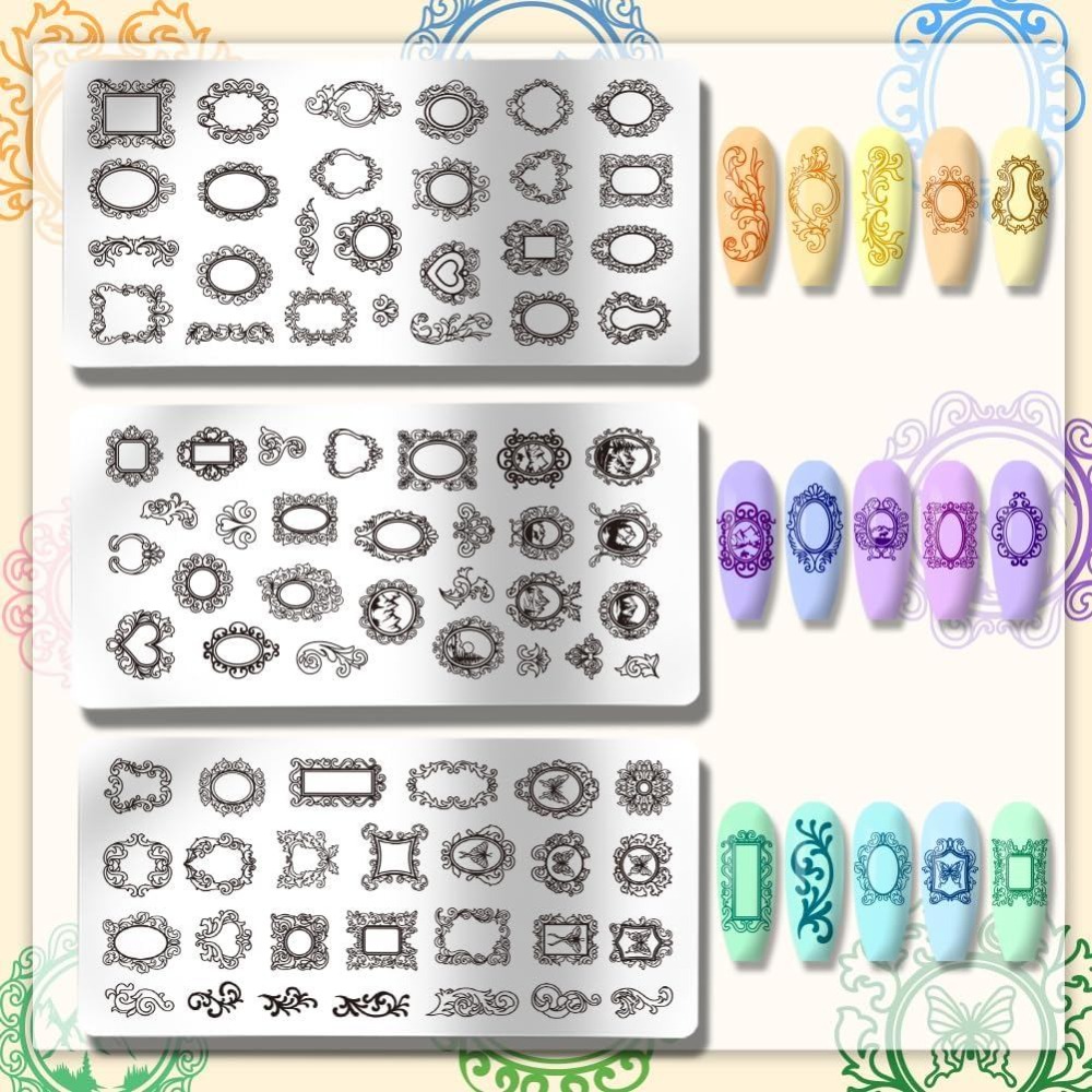 3 adet Vintage Resim Çerçevesi - Nail Stamping Plate incelemesi ve fiyatı