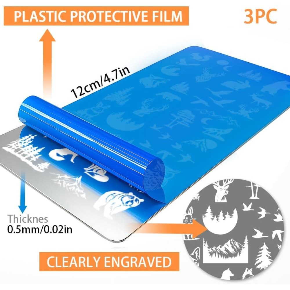 3 adet Vahşi Hayvanlar Tırnak  - Nail Stamping Plate incelemesi ve fiyatı
