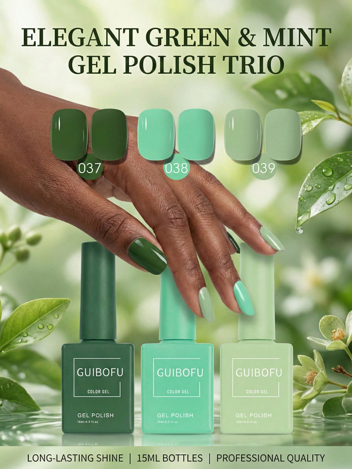 3 Adet/takım 15ml Orman Yeşili - Nail Art Emerald Green incelemesi ve fiyatı