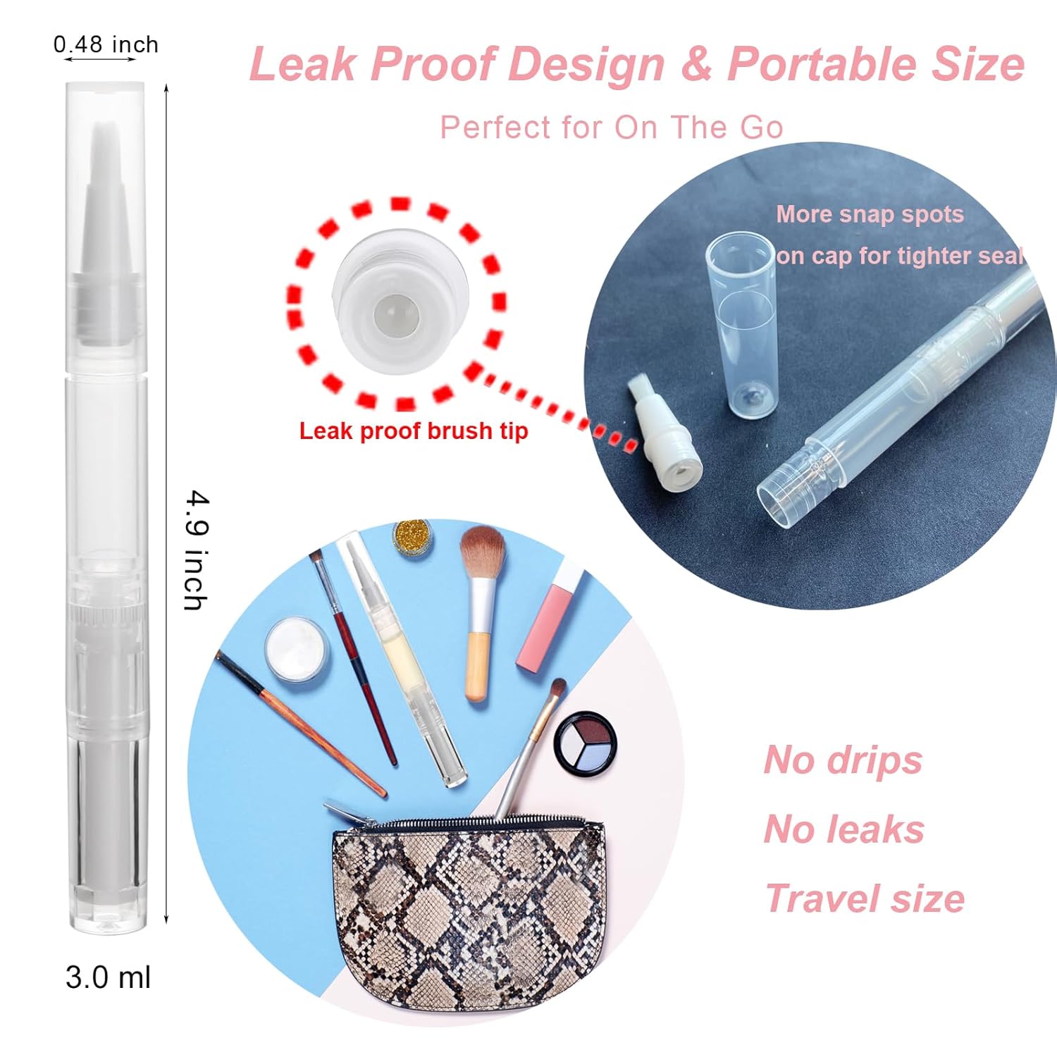 12 Adet 3ml Boş Tırnak Eti Yağ - Cuticle Oil Pen incelemesi ve fiyatı